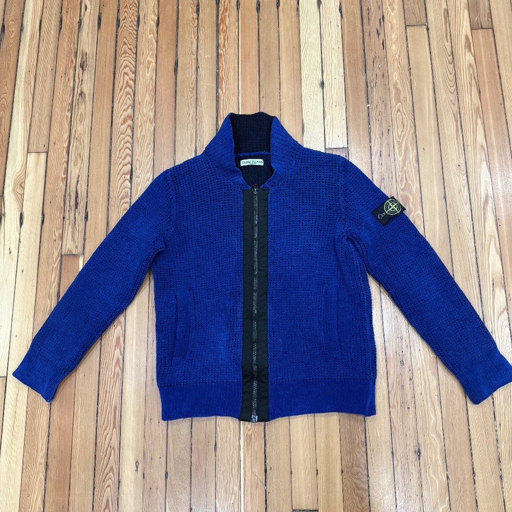 STONE ISLAND Vintage Mens Woollen Knit Cardigan